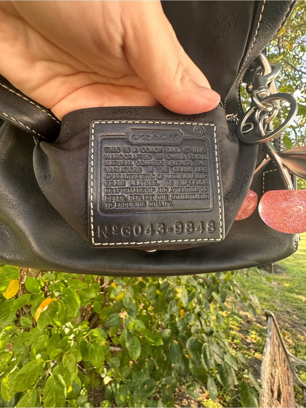 Vintage Coach SoHo Baguette Shoulder Bag in Black Leather